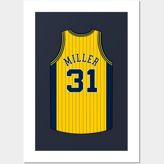 Reggie Miller Indiana Jersey Qiangy Wall Art by qiangdade